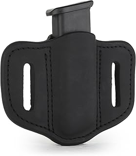 1791 GUNLEATHER Mag Pouch for Double Stack Magazines, OWB Magazine Holster for Belts