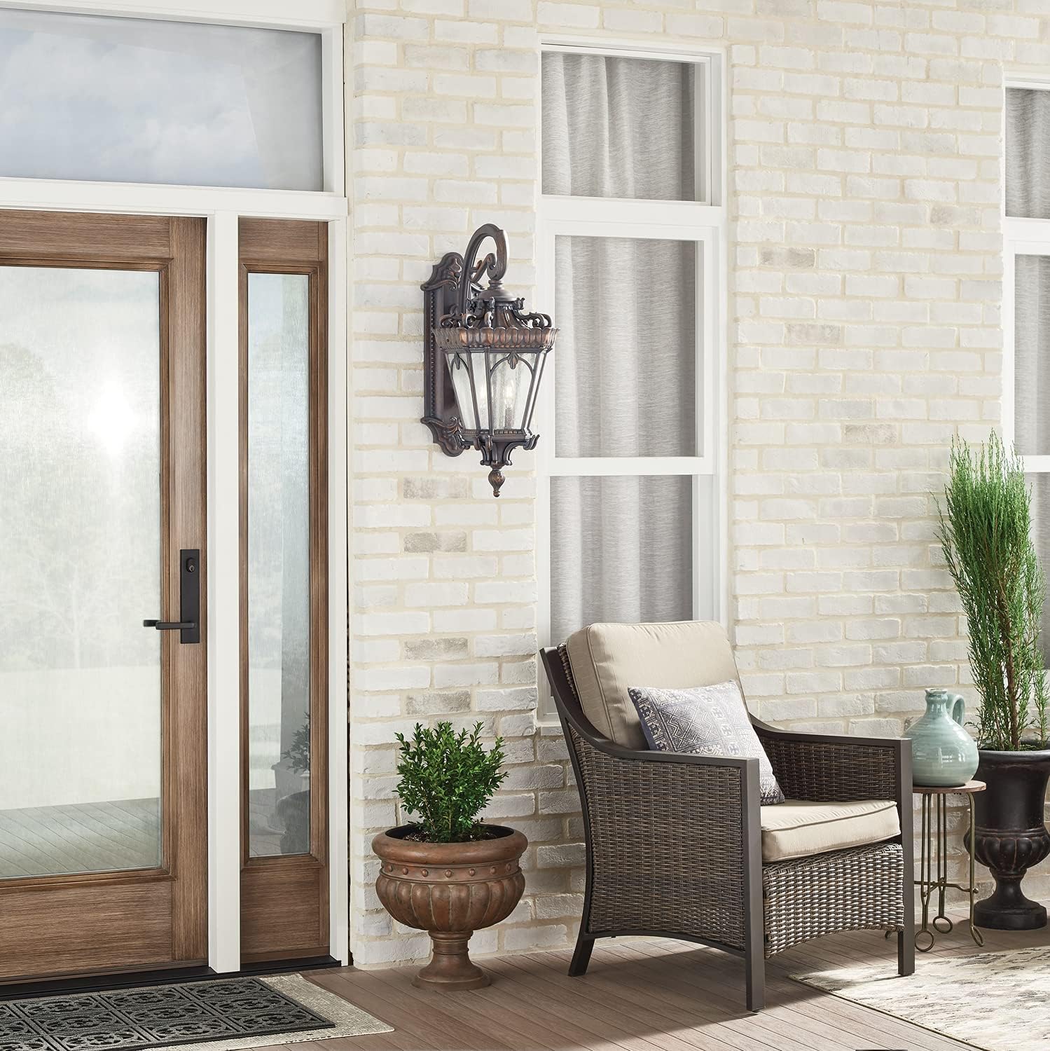 Crаzу Clеаrаnсе Tournai 30 4 Light Outdoor Post Light with Clear Seeded Glass in Londonderry