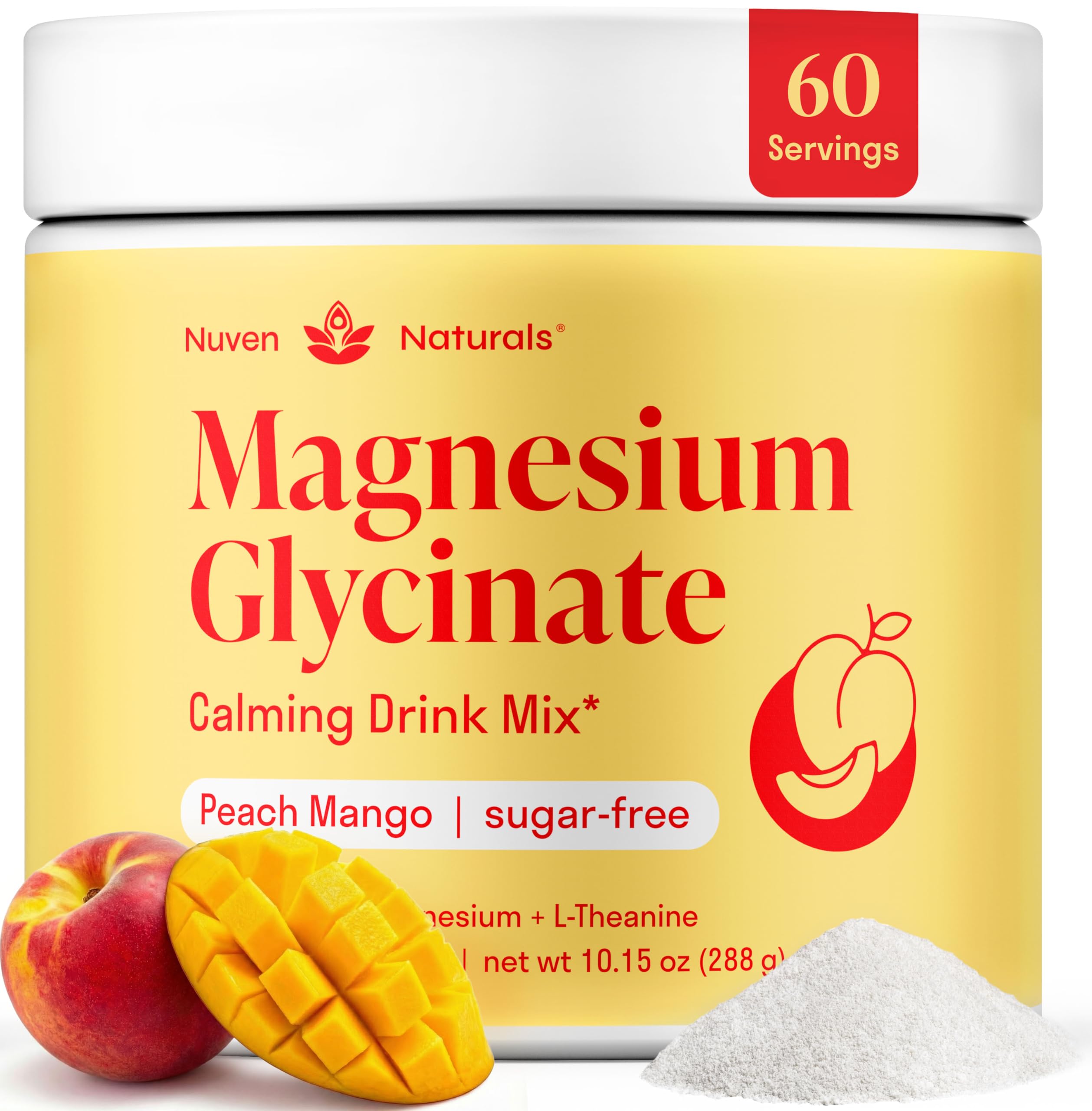 Magnesium Glycinate Powder + L Theanine, 60 Servings, 300mg, Mixed Berry — Amazon image 8