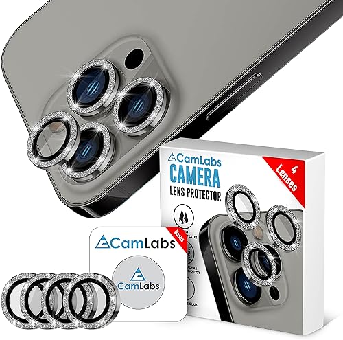 Miniatura 2 de 3+1 Protector de lente de cámara CamLabs iPhone 13 Pro y iPhone 13 Pro Max  Juego de 4 piezas antiarañazos, vidrio templado de dureza 9H, compatible