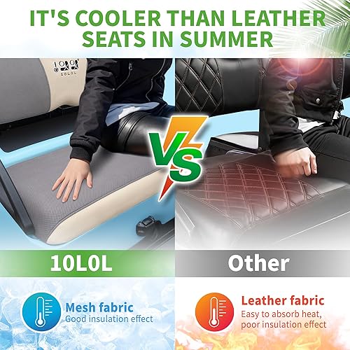 Miniatura 3 de 10L0L Fundas de asiento de carrito de golf, perfectas para Yamaha Club Car Precedent, cojín de asiento delantero original, material de tela