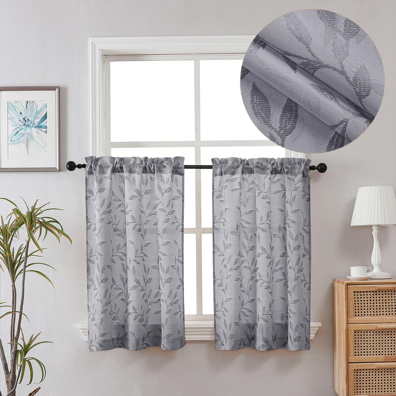 Gray Curtains For Kitchen