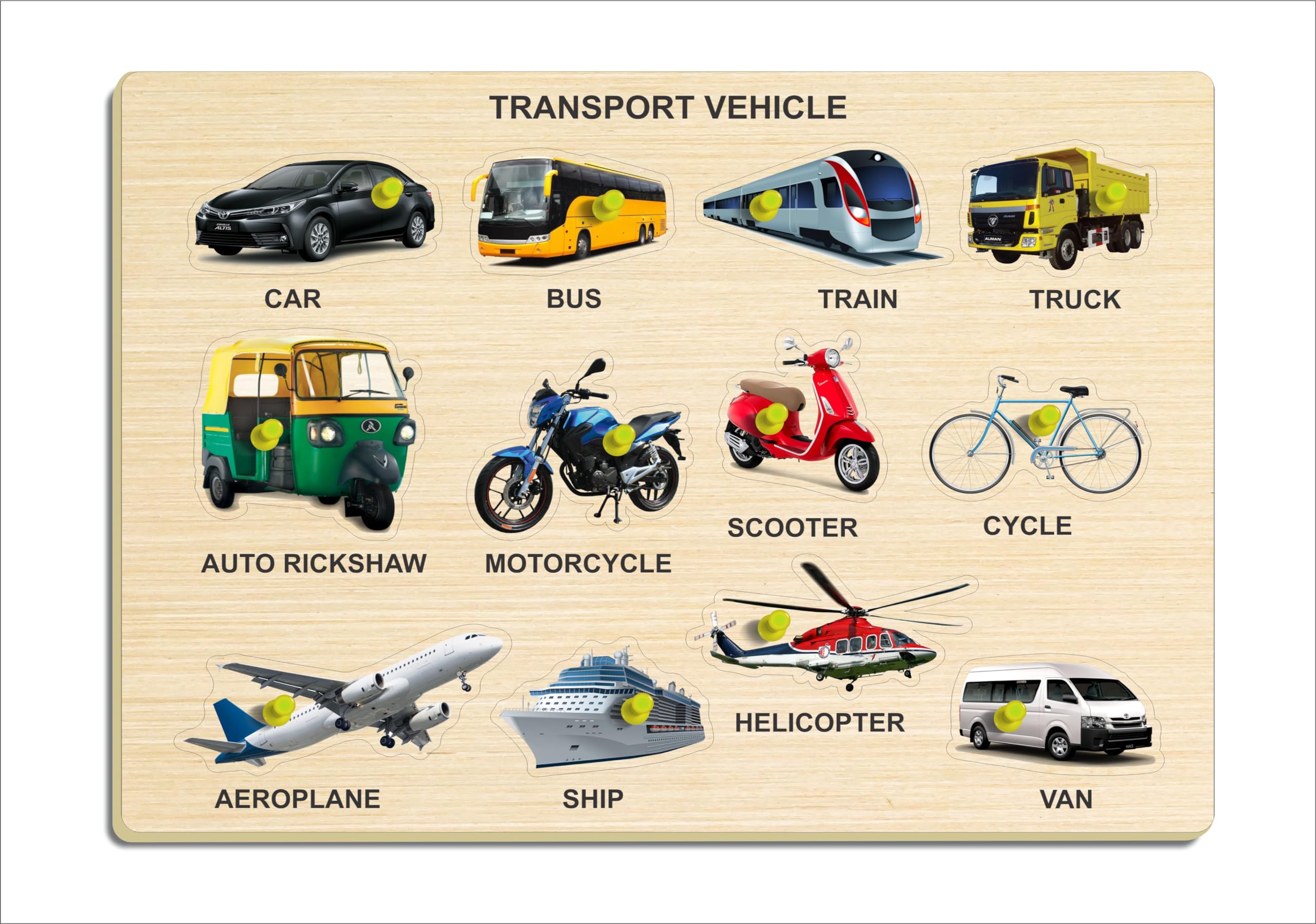 Wooden Puzzle of Transport Vehicle Name & Image for Educate The Kids| Jigsaw Puzzle Game for 0-3 Years Kids| Learning Toy (B0D35S9DQB) Amazon Price History, Amazon Price Tracker