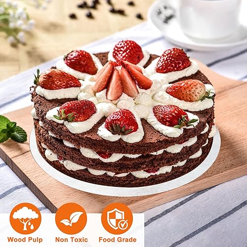 Miniatura 6 de 150 unidades de papel pergamino de 8 pulgadas, papel pergamino para hornear, papel pergamino antiadherente YUFDA para hornear, papel pergamino