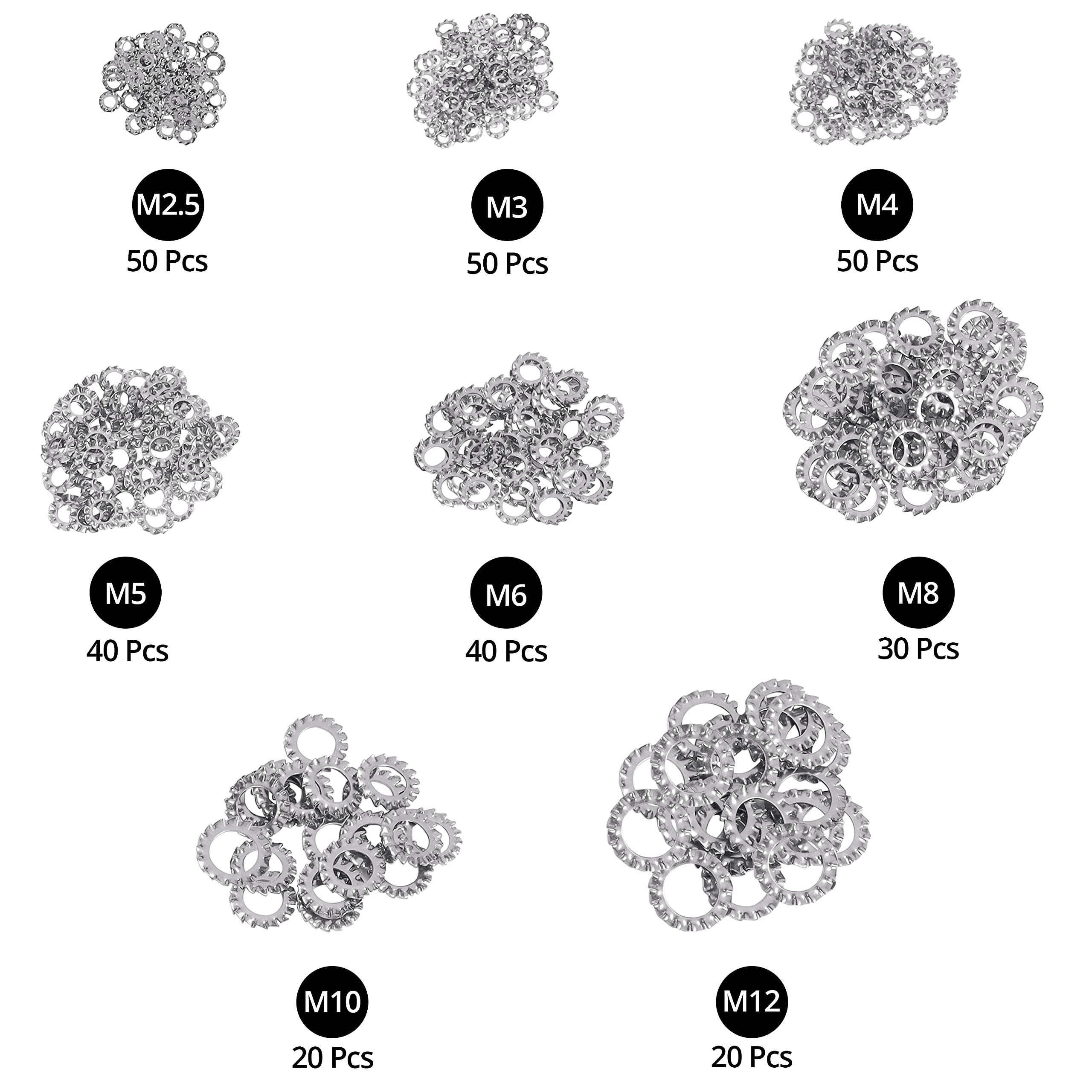 thumbnail: Tandveerring Assortiment Verzinkt 40 Stuks Kopen? | Ringen