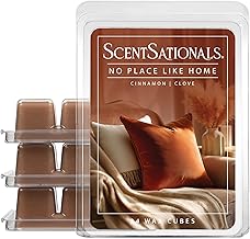 Scentsationals Christmas Wax Melts, Wax Cubes Strong Scent - Holiday Seasonal Collection No Place Like Home - Long Lasting Scented Melts for Warmer, 10oz (24-Cubes)