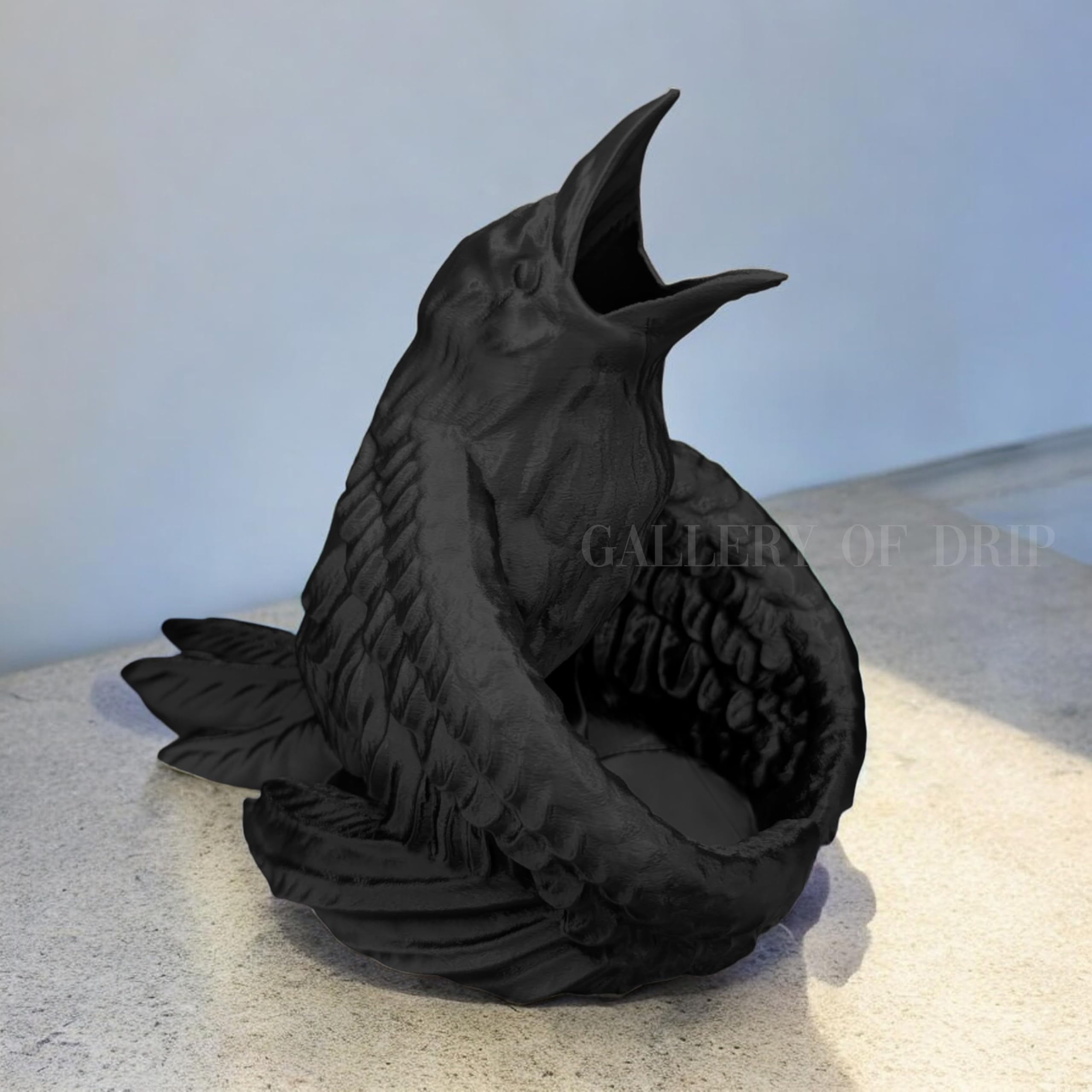 Incantevole torre di dadi Raven per appassionati di giochi di ruolo, accessorio perfetto per dungeons and dragons, ideale per DND, corvo, uccello, gotico, dadi e regali, Warhammer, giochi fantasy, da