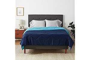 Microfiber Comforter Full - Amazon Basics Reversible Lightweight Blanket