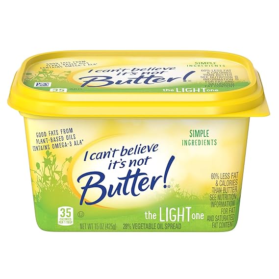 I Can't Believe It's Not Butter!, Light Buttery Spread, 15 oz