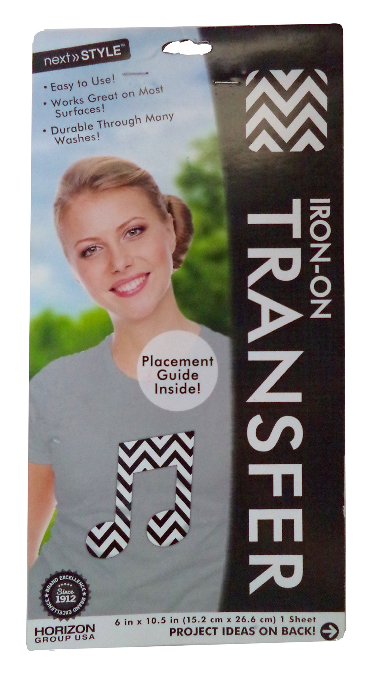 Next StyleNext Style Iron-On Black & White Chevron Transfer Sheet