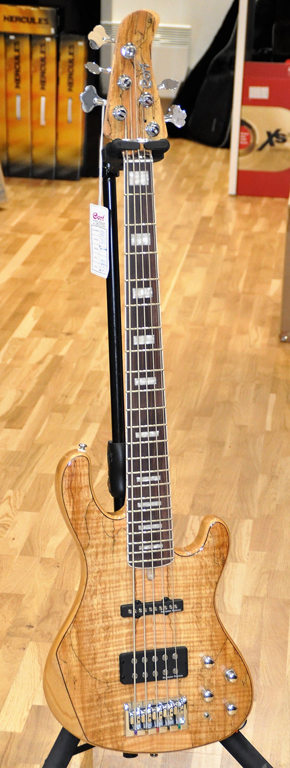 Cort GB5 Custom Maple Top 5 Strings GB5-Custom Bass Guitar - Free