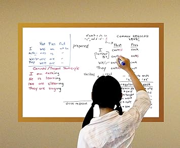 WallDesign Writing Board Vinyl Film (2ft x 3ft) Practical, with Sticky Borders, Write Your Thoughts on Any Vertical/Horizontal Surface