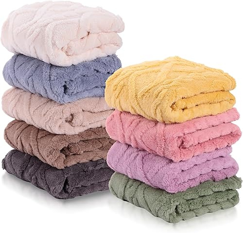 Peryiter 9 mantas de bebé para niños pequeños, mantas 3D de forro polar mullido, suave, cálida y acogedora, manta para bebé, recién nacido, ropa de