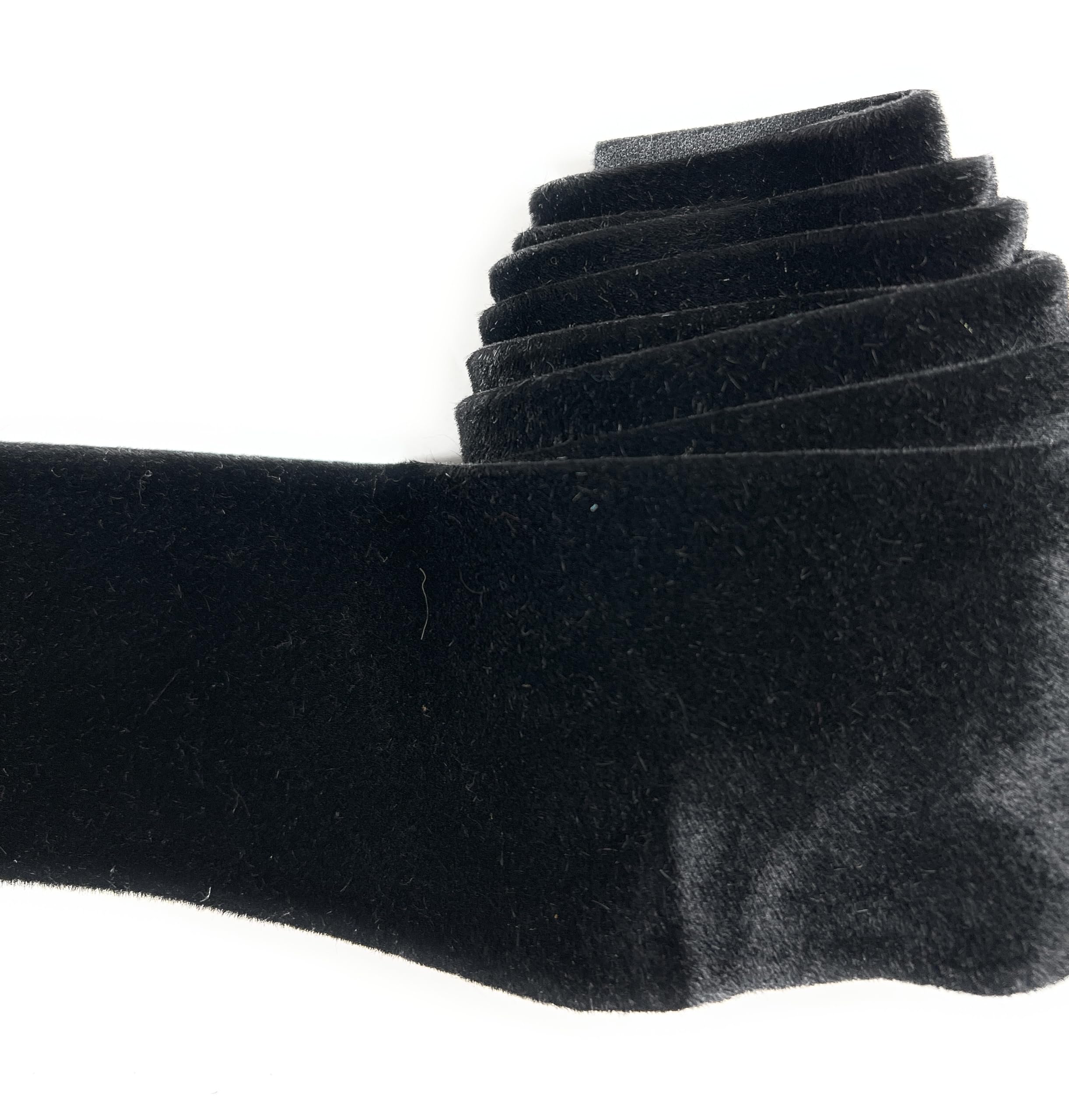 katz Rich Heavy Scuba Black Velvet BIAS_2 Yard Cut- Sizes 6