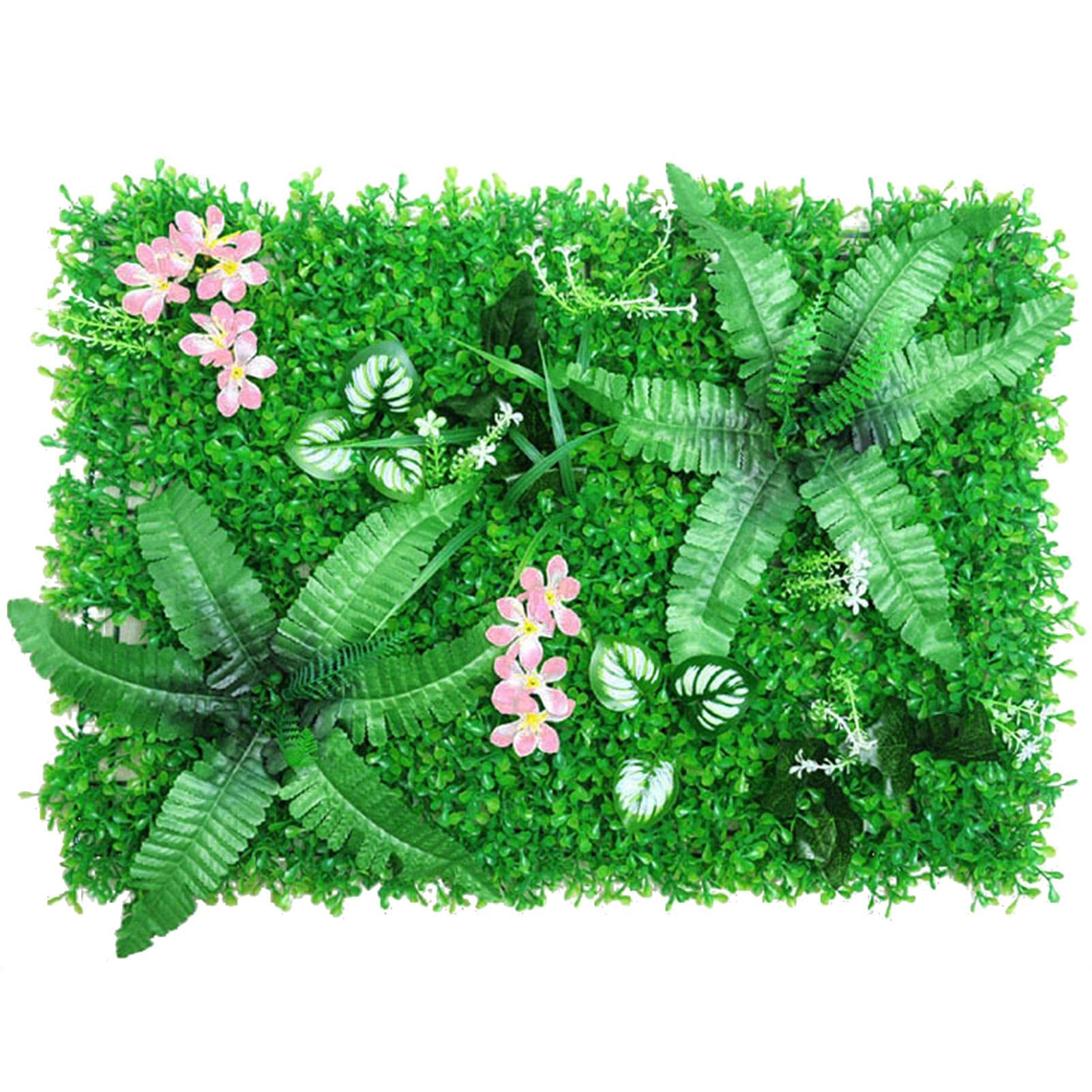 Yangguang Jardín Vertical Exterior, Jardines Verticales, Jardin Vertical Artificial Exterior,Adorno Pared Jardin,cespes Artificial, Pared De Fondo Verde Artificial, Valla Artificial con Flores