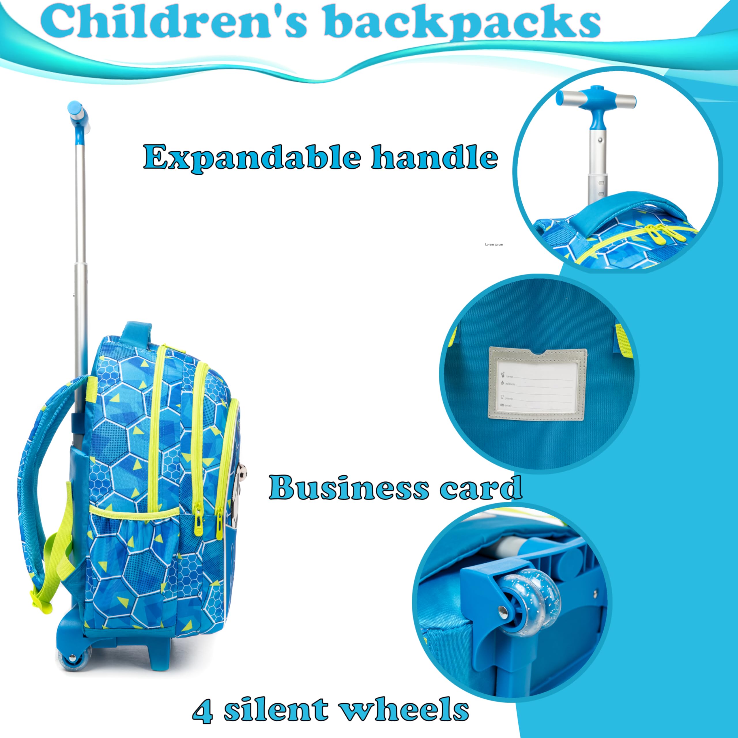 Mochilas Escolares con Ruedas Carro Niño 17" Mochila Chicos Escolar