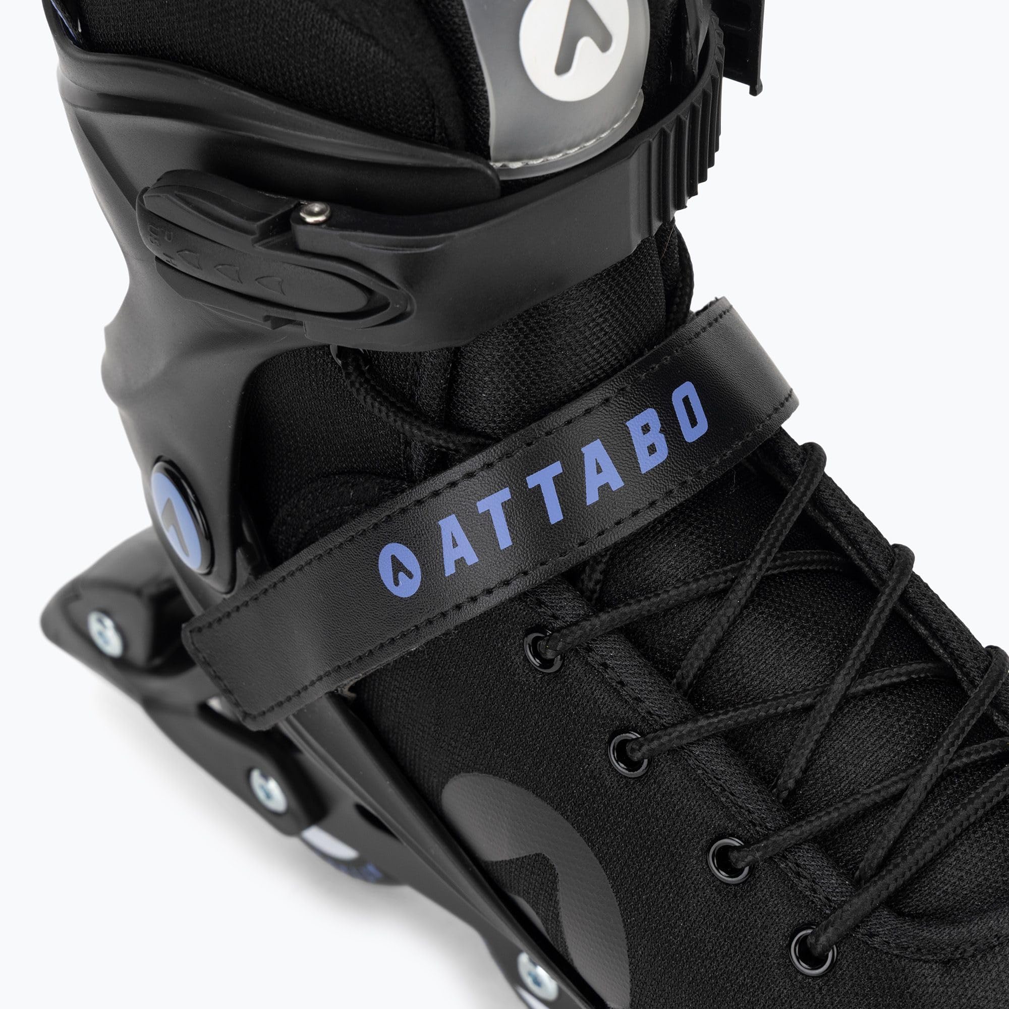 ATTABO Cyclone Alu Rollers en Ligne pour Homme – Rail en Aluminium, Roues en PU 76 mm 82A, ABEC-7, avec Lacets, Sangle et Boucle, Tailles 40–46