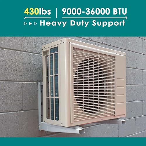 Miniatura 6 de Daisypower Soporte de montaje en pared al aire libre para sistemas de bomba de calor de aire acondicionado mini split sin conductos, soporta