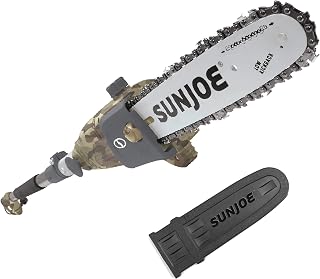 Sun Joe SWJ803E-CMO Sun Joe 10-Inch 8-Amp Multi-Angle Telescopic Electric Pole Chain Saw, Camo