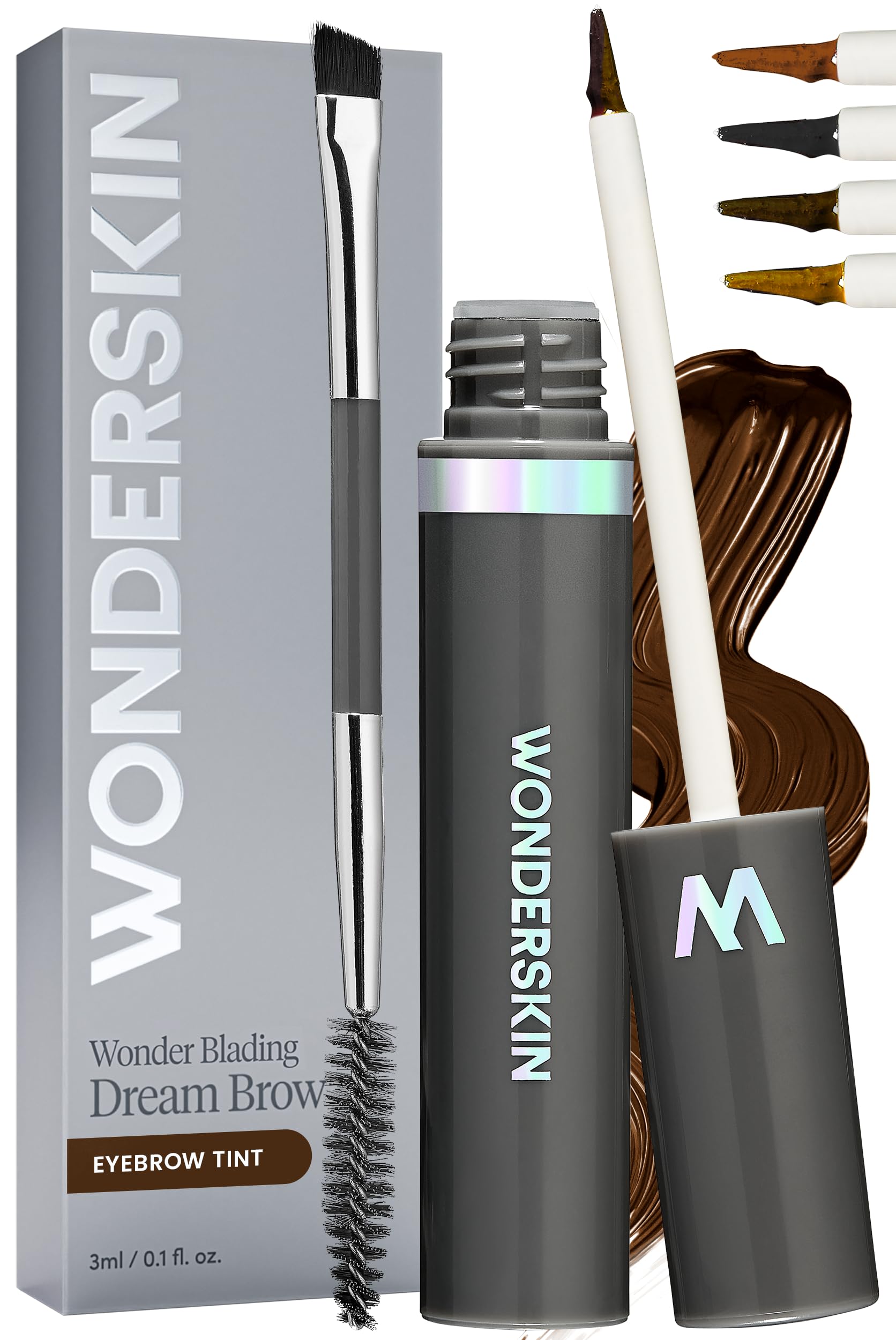 Wonderskin Eyebrow Gel Tinted Brow Filler Dark Brunette WS-DRMB-DB