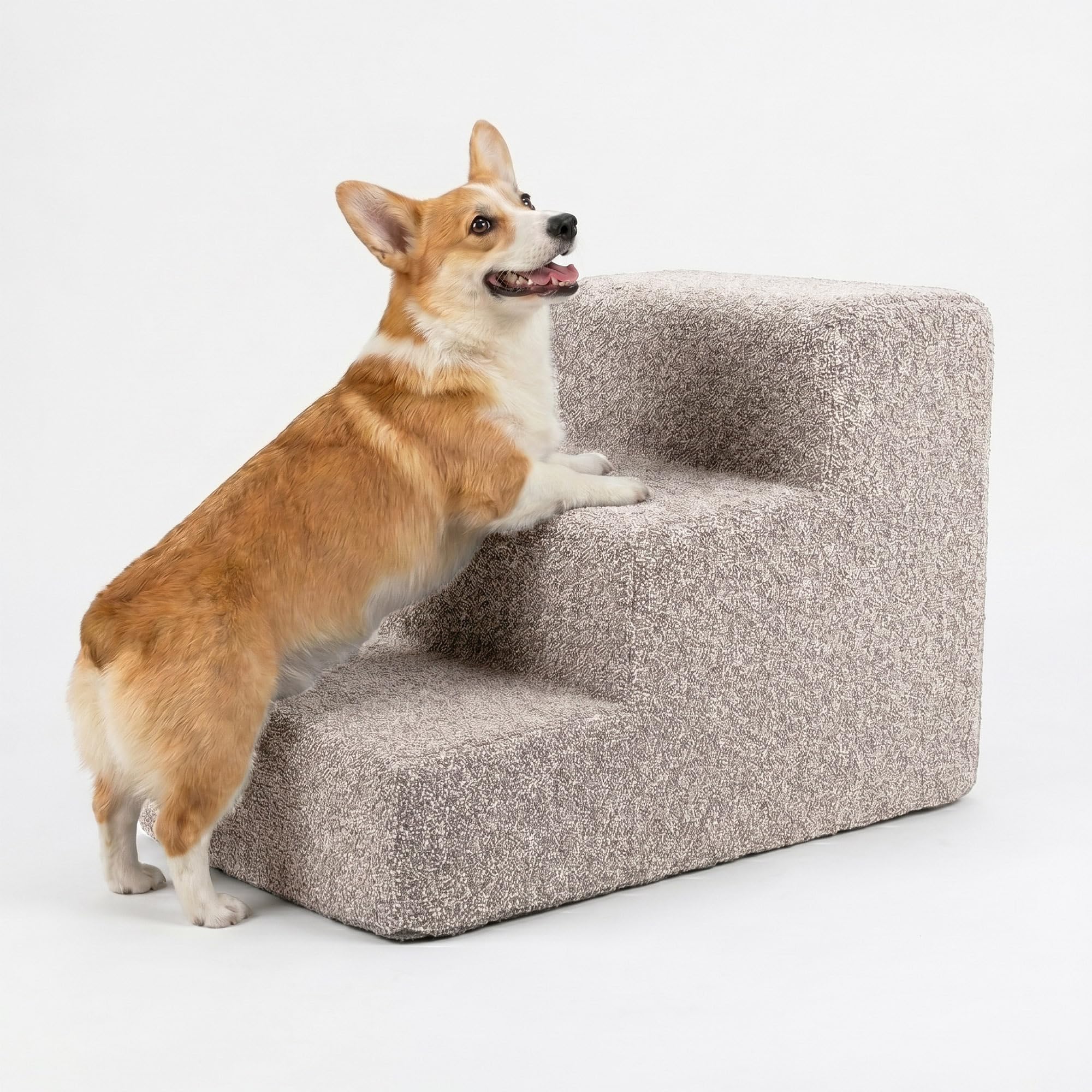 murando 3-Step Dog Stairs for Bed, Couch & Sofa - 30 cm Tall Pet Ramp