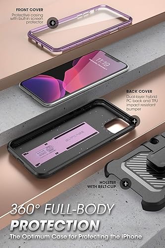 Miniatura 4 de SUPCASE Unicorn Beetle Pro Series - Funda diseñada para iPhone 11 Pro Max de 6.5 pulgadas (versión 2019), protector de pantalla integrado de cuerpo
