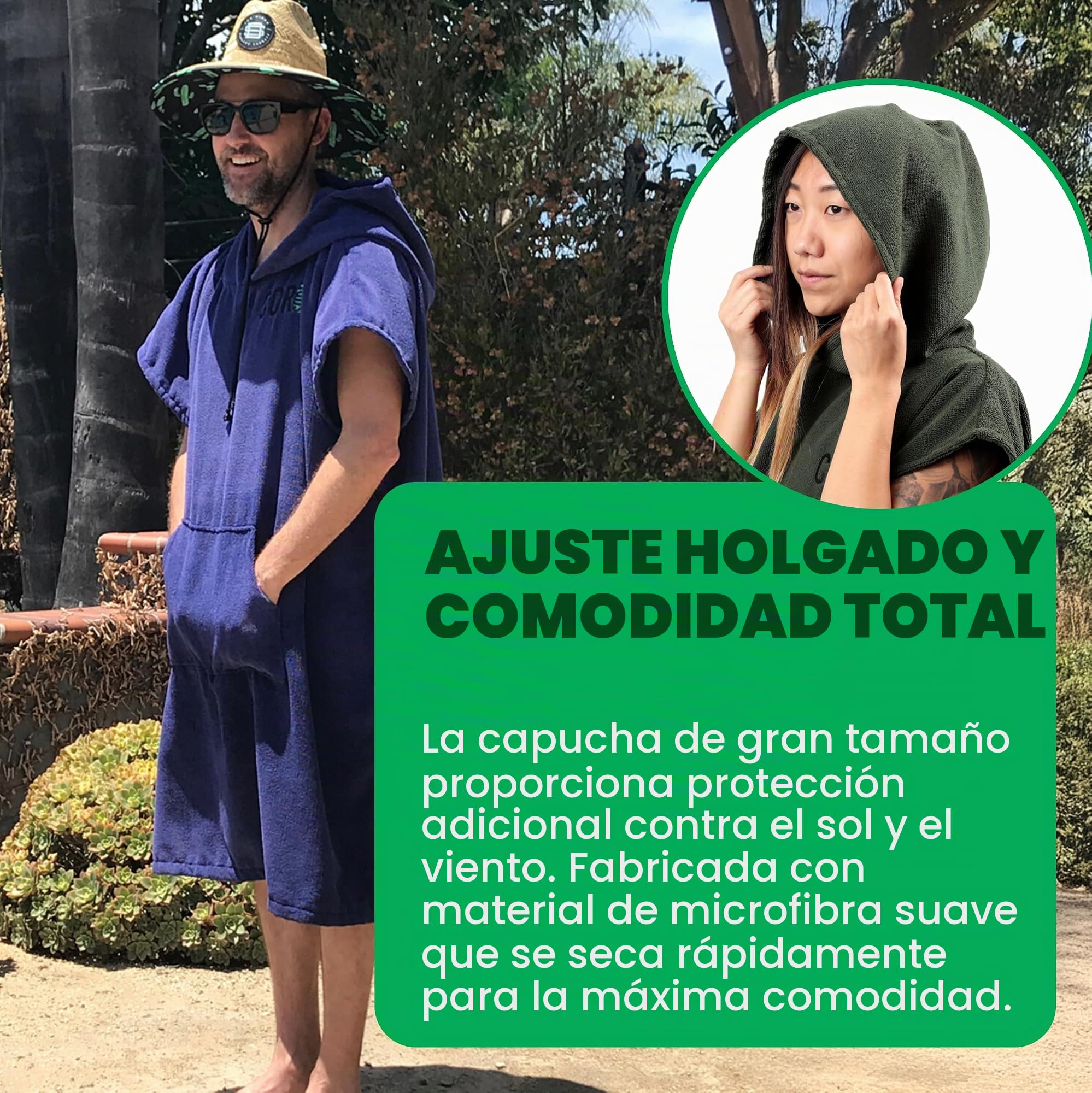 COR Surf Robe Towel Toalla cambiadora para Hombre