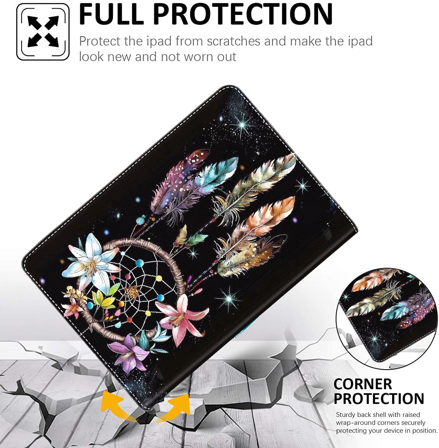 IPad Mini 6 Case 6th Generation 360°Rotatable Stand With Shoulder Strap Handle Pencil Holder Heavy Duty Shockproof Silicone Protective Mini6 2021