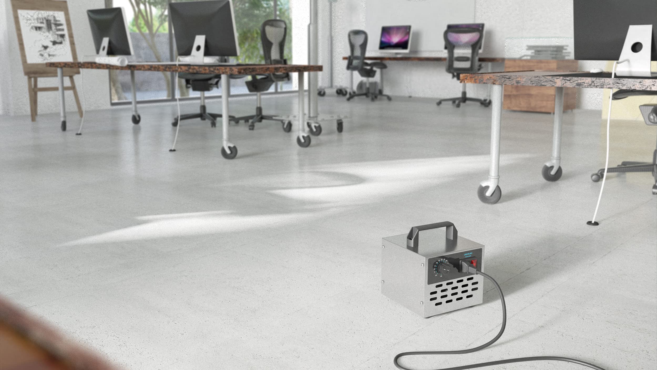 Cecotec Generador de Ozono TotalPure 4000 Light Ozone. Potencia 120 W, Limpia 28 g/hora, Temporizador, Autoapagado, Cobertura hasta 100 m2,Uso sencillo, Fácil transporte