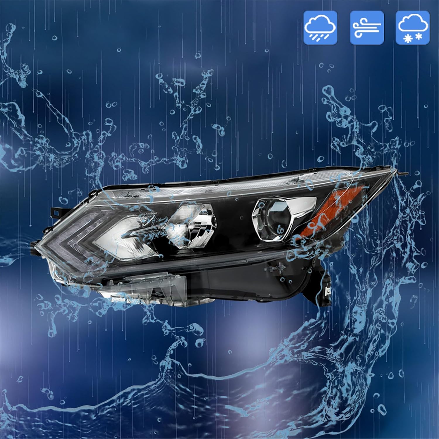 munirater Headlight Assembly Headlamp Replacement for 2020 2021 2022 Rogue Sport Driver Left Side 26060-6MR0A