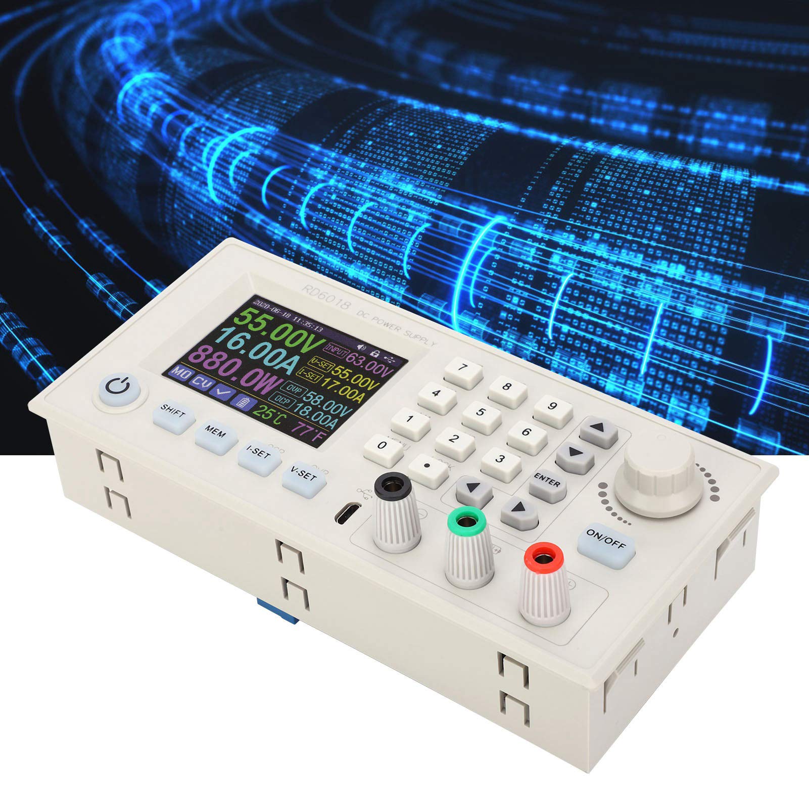 Convertitori di Potenza Tbest, Modulo DCDC CNC, Alimentatore Boost, Adattatore Regolabile Step Up e Down 6-70 V a 0-60 V (RD6018)
