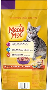 Meow Mix Original Choice Dry Cat Food, 6.3 Pound Bag (Pack of 2)