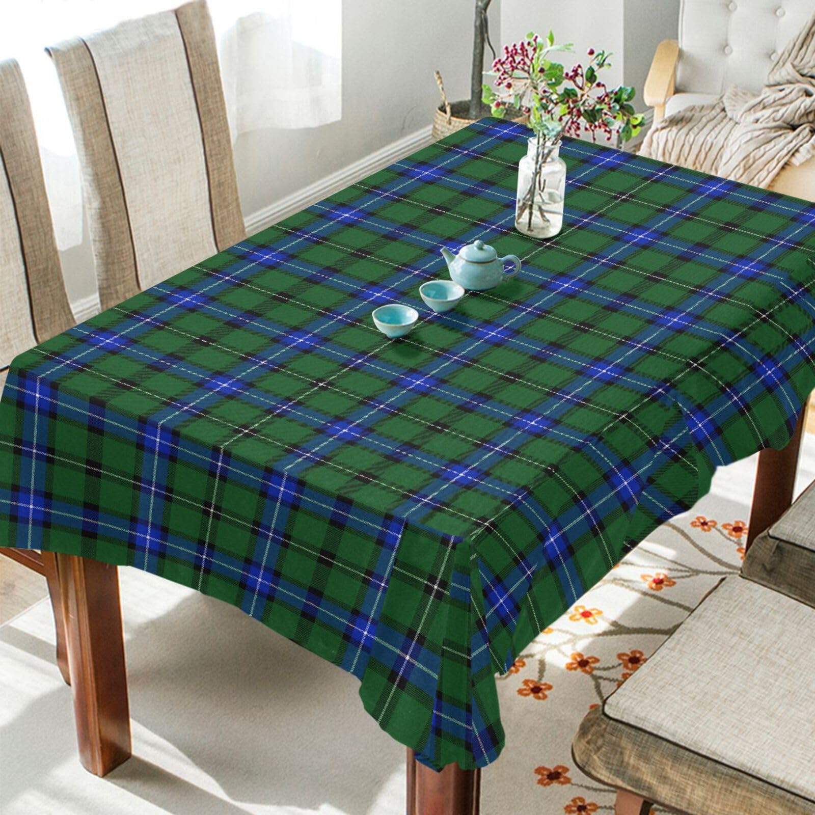 Nappe carrée en polyester FRODOTGV motif clan lamont écossais