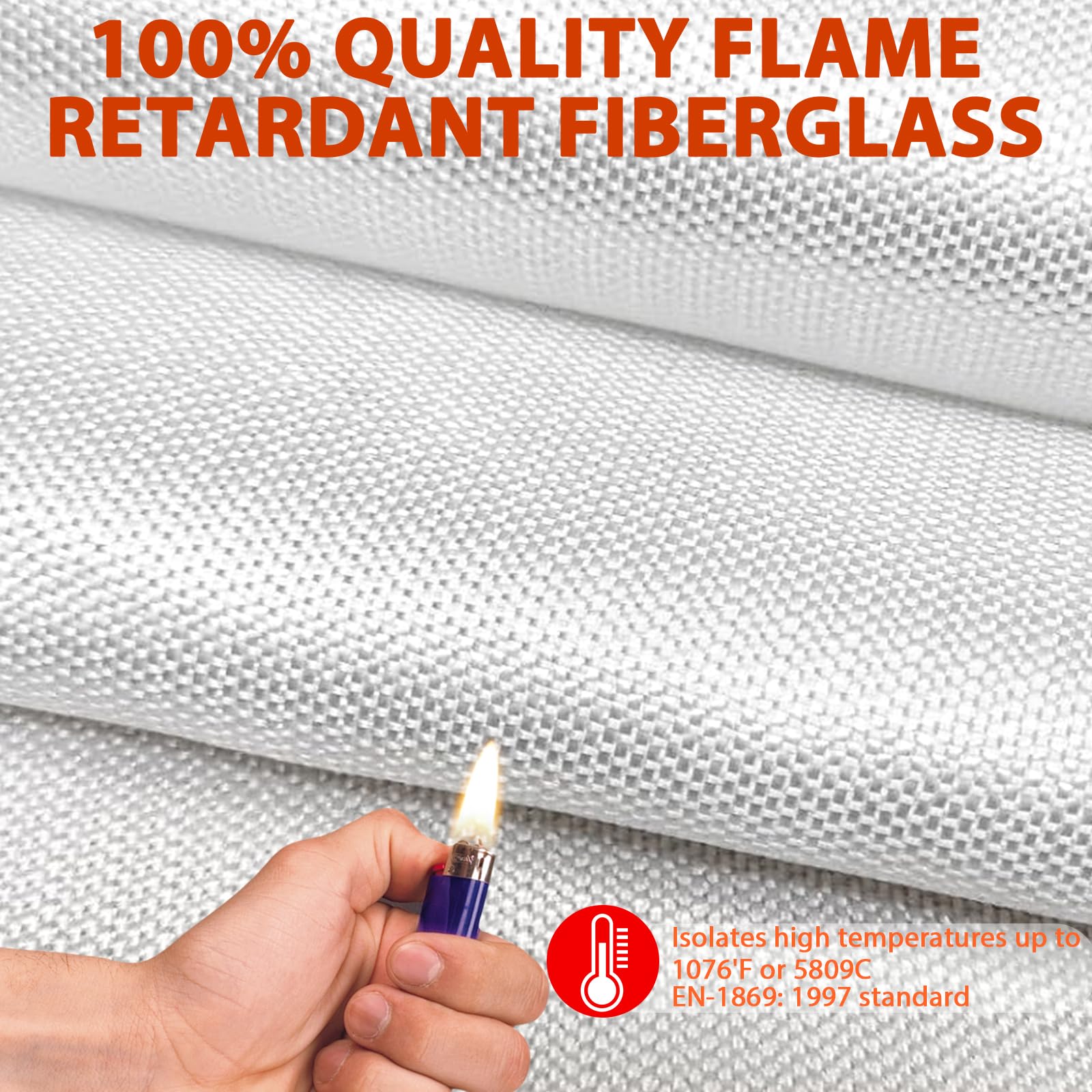 Lot De 2 Couvertures Anti-feu Pour La Maison - Couverture Ignifuge En Fibre De Verre - Tissu