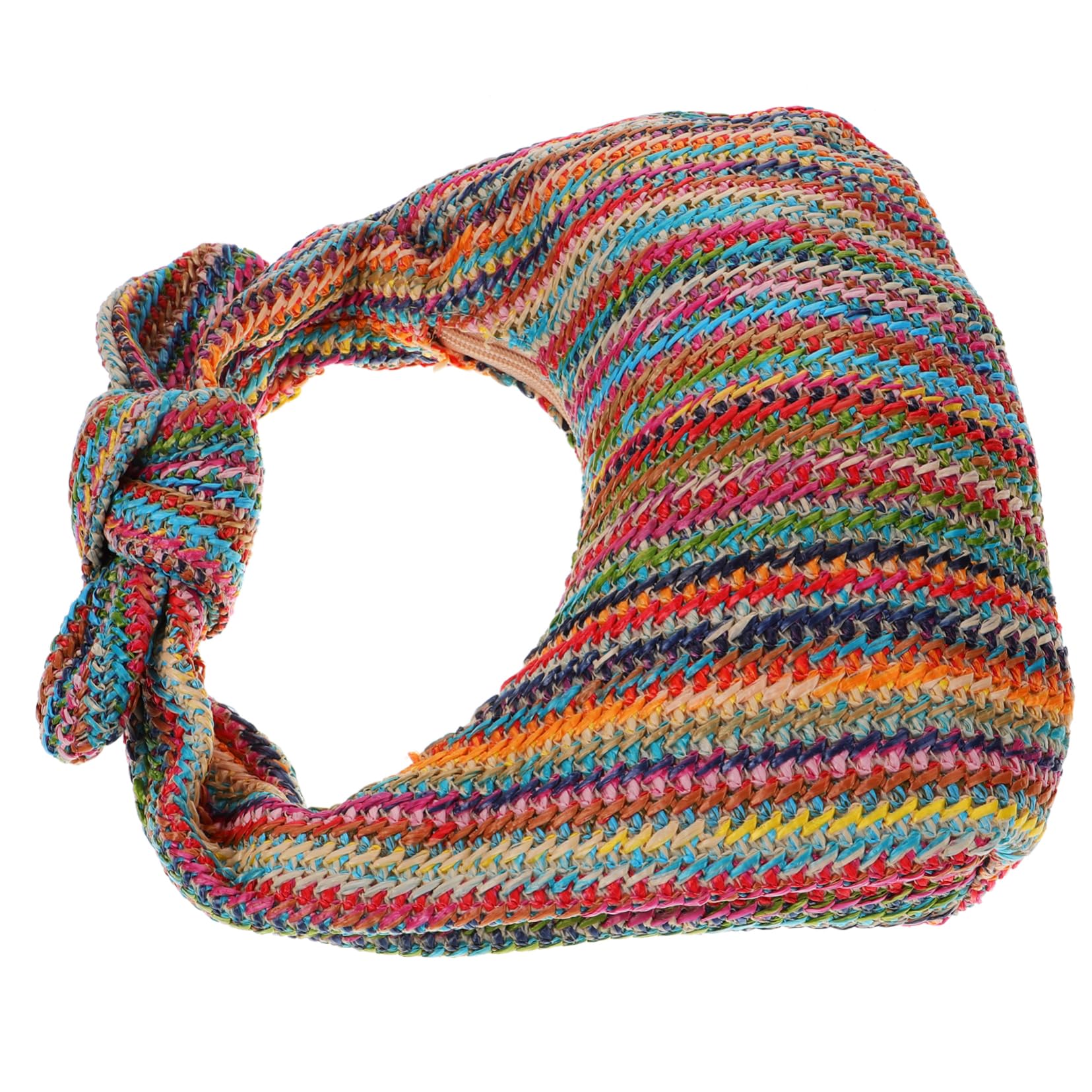 BESPORTBLE Straw Bag for Women Pink Bowknot Clutch Purse Straw Handbag Bowknot Design for Summer Outfits