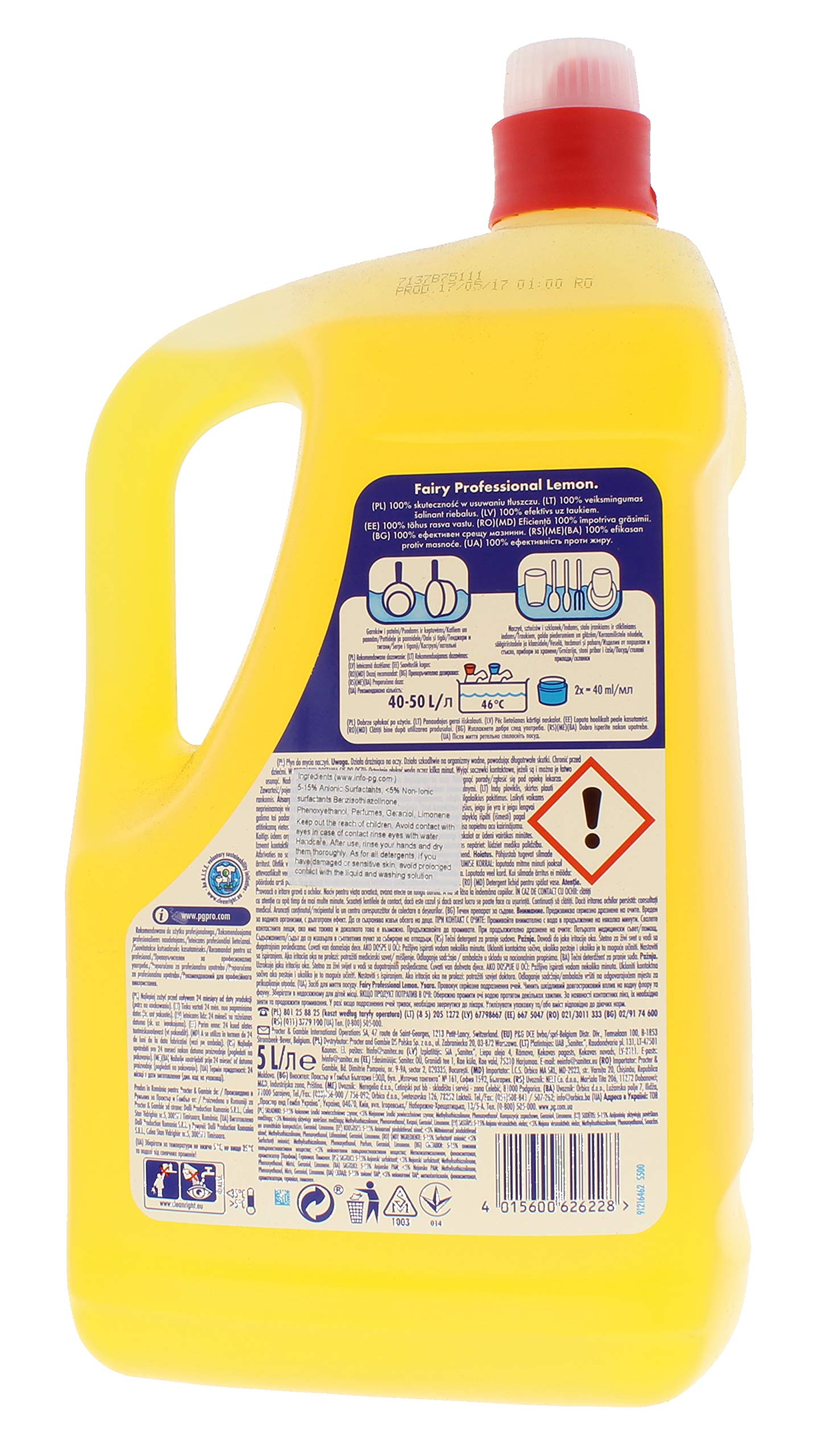 FAIRY 5 l W/Up Liquid Lemon Lab