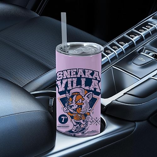 Miniatura 7 de sweet grain Paquete de 25 vasos de sublimación de 20 onzas, vaso de café de acero inoxidable 304 con tapa y pajilla, color macarrón