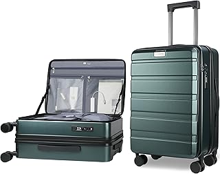 Carry On Luggage with Spinner Wheels & Built-in TSA Lock,...