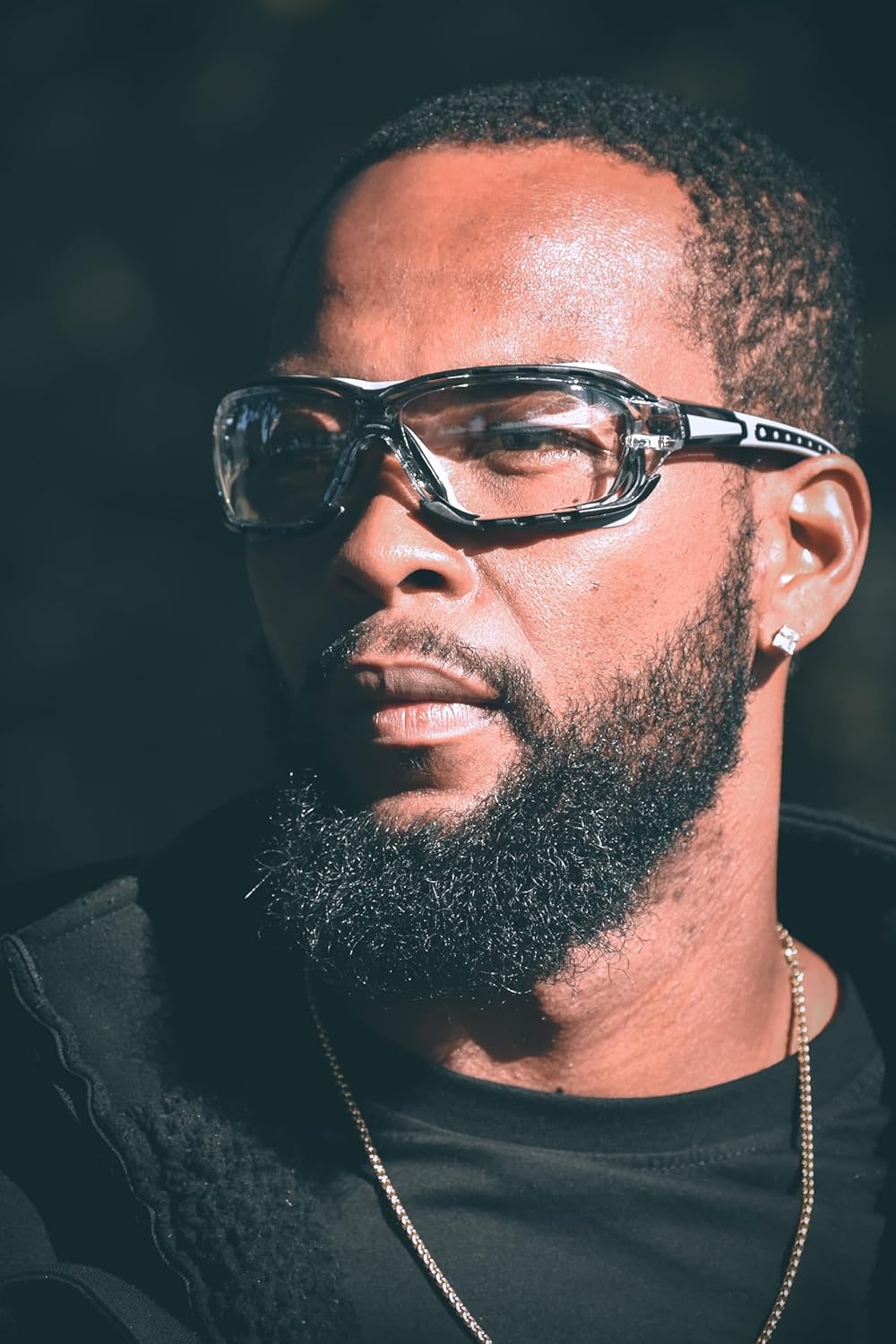 Global Vision Padded Motorcycle Sport Sunglasses Octane Gray Clear Lens - Image 7