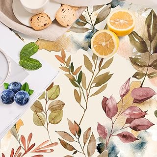 HAOKHOME Watercolor Leaves Shelf Liner