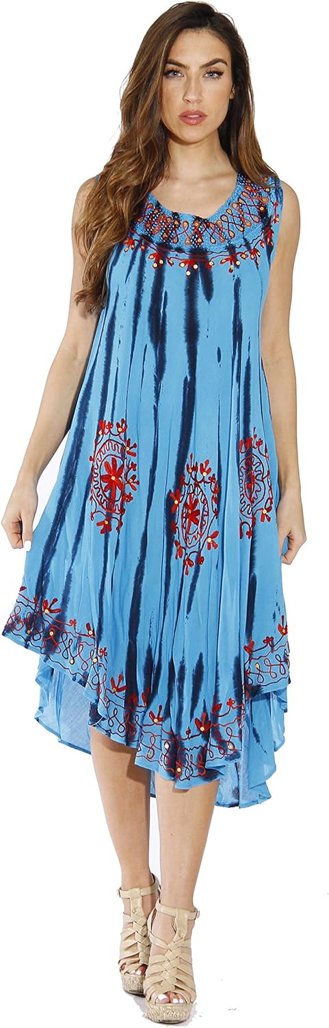 Riviera Sun Plus Size Summer Dresses Swimsuit Cover Up Flag Dresses