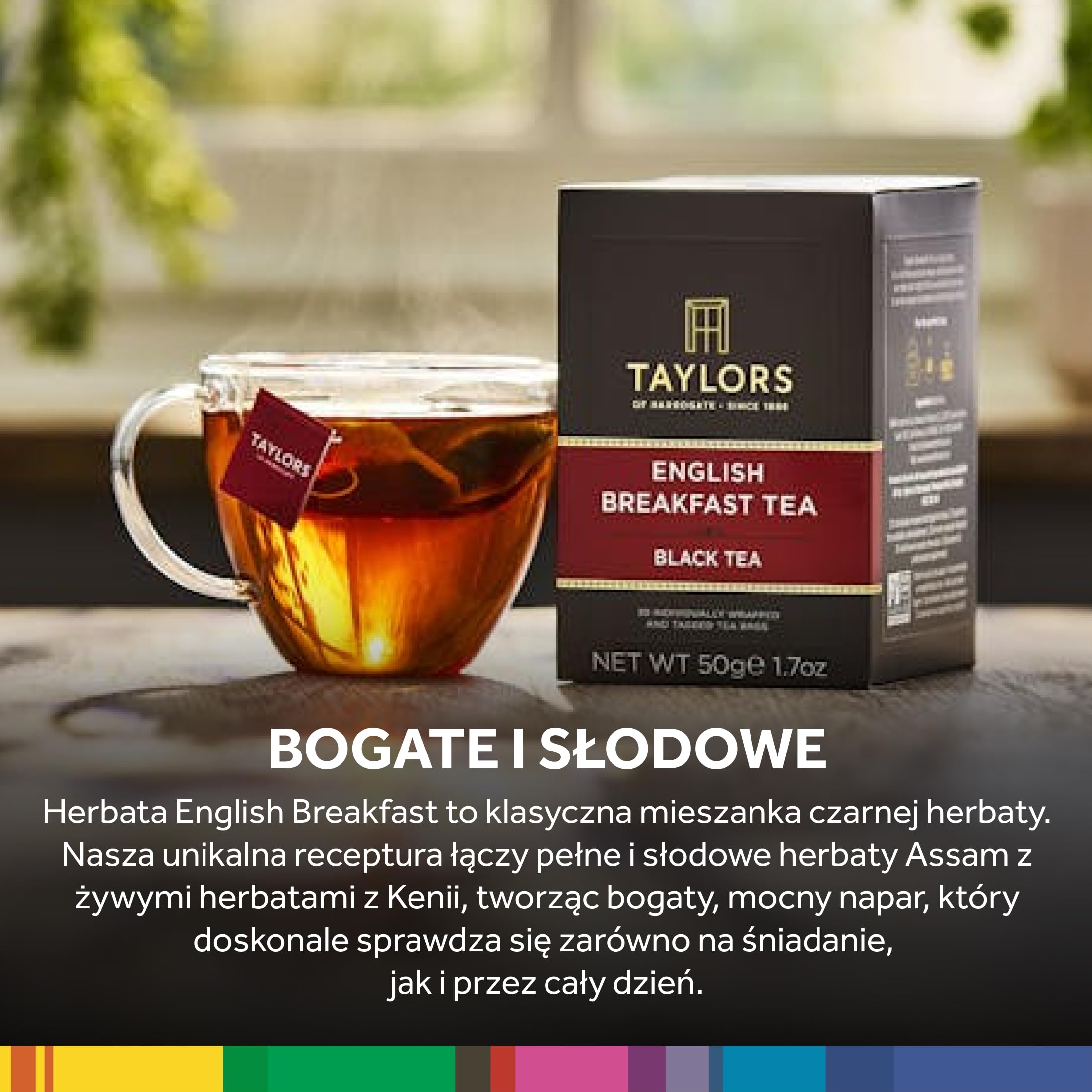 Taylors of Harrogate English Breakfast Tea - Bogata i Aromatyczna Mieszanka - Herbata Czarna - 20 Torebek Herbaty