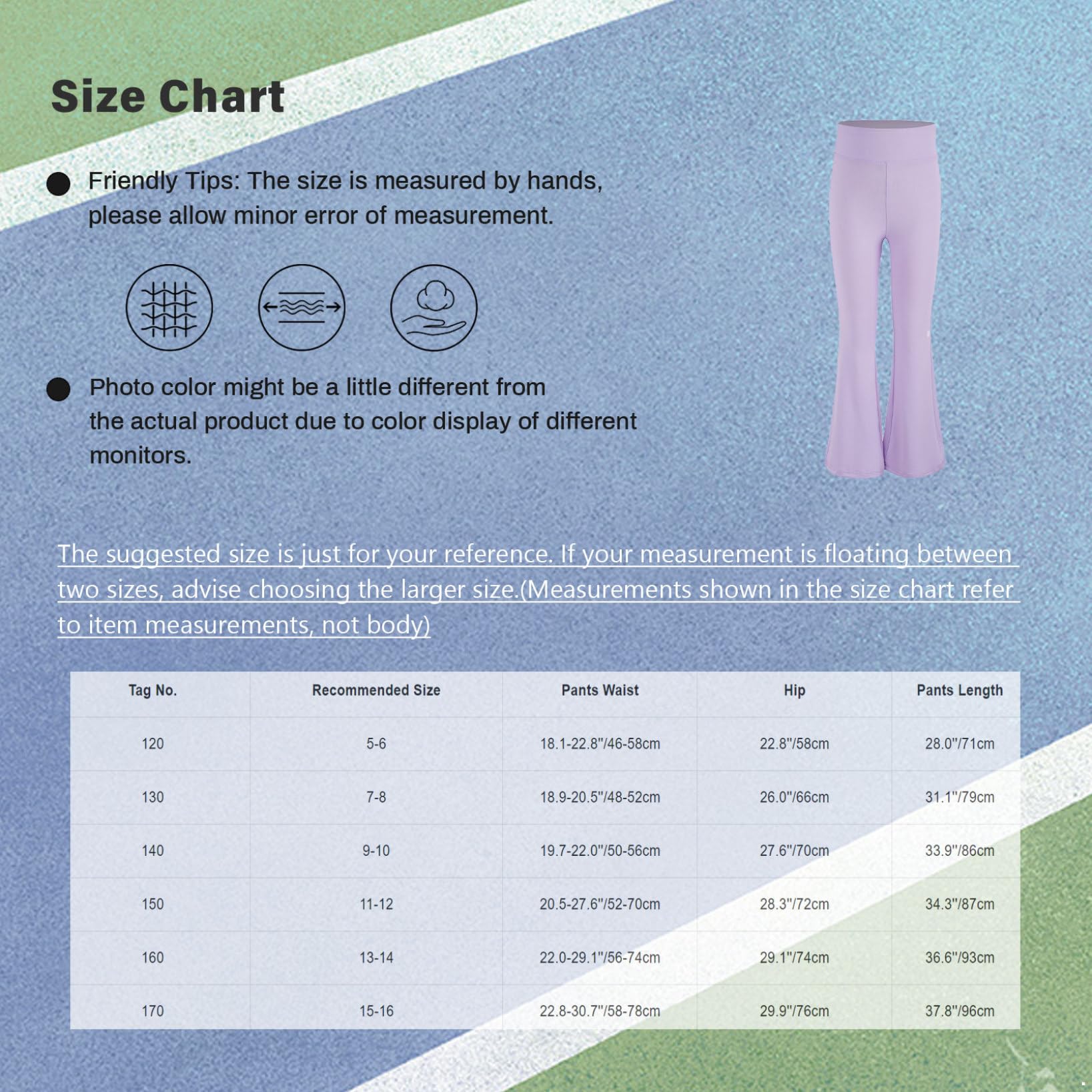 Pantaloni Svasati per Bambina con Elastico in Vita Pantaloni a Campana Leggins Sportivi Push Up Fared Leggings Palestra Fitness Yoga Danza