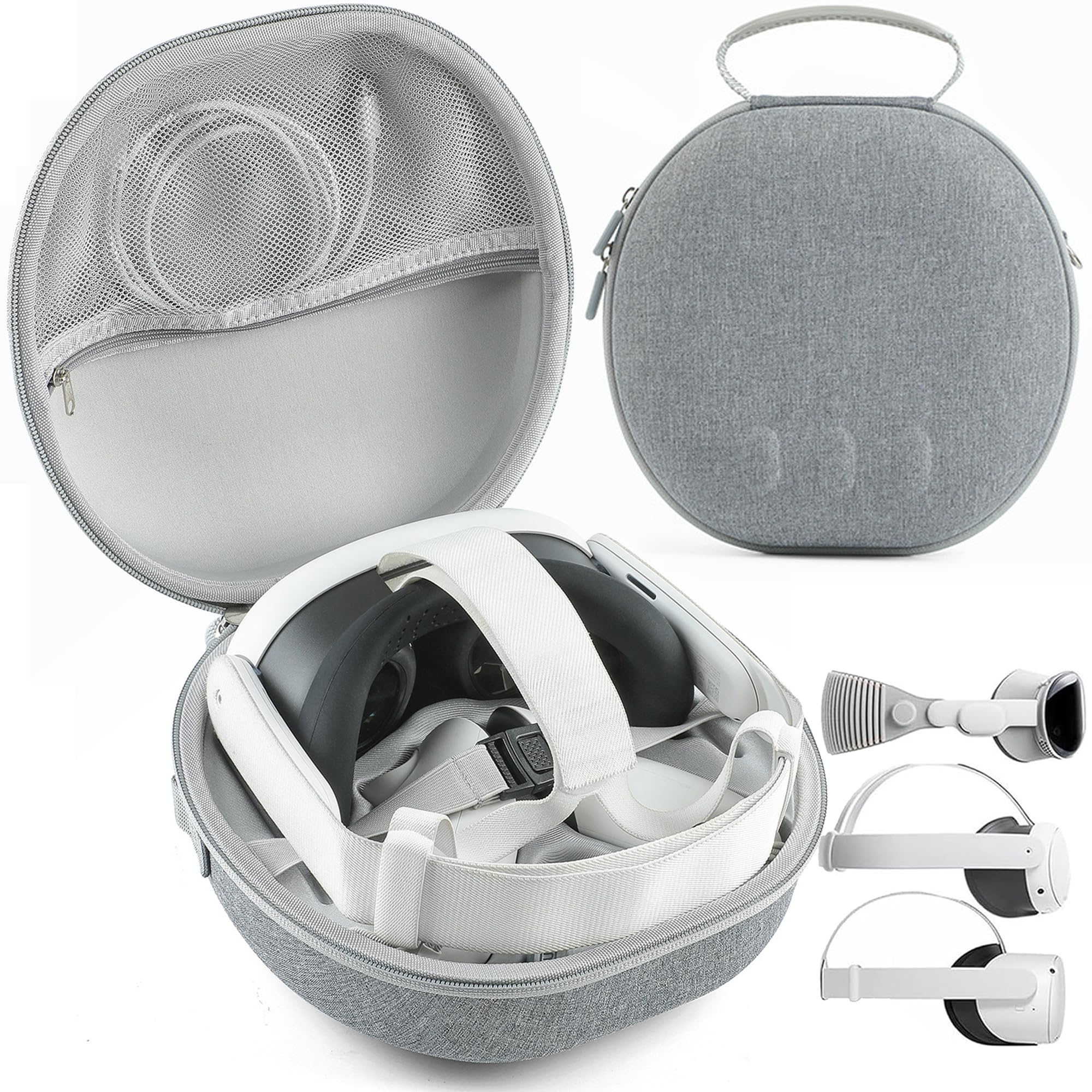 Étui Rigide pour Meta 3, Etui de Protection Portable Housse de Voyage pour Casque Accessoires Contre Les Chocs Accidentels, Casque de Jeu VR Elite Version