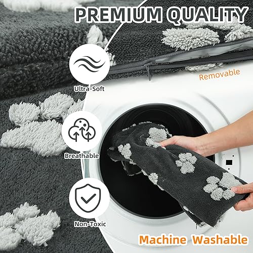 Miniatura 9 de Almohadilla térmica de parto para perros y gatos, cama térmica para cachorros con temperatura ajustable para cachorros recién nacidos, alfombrilla