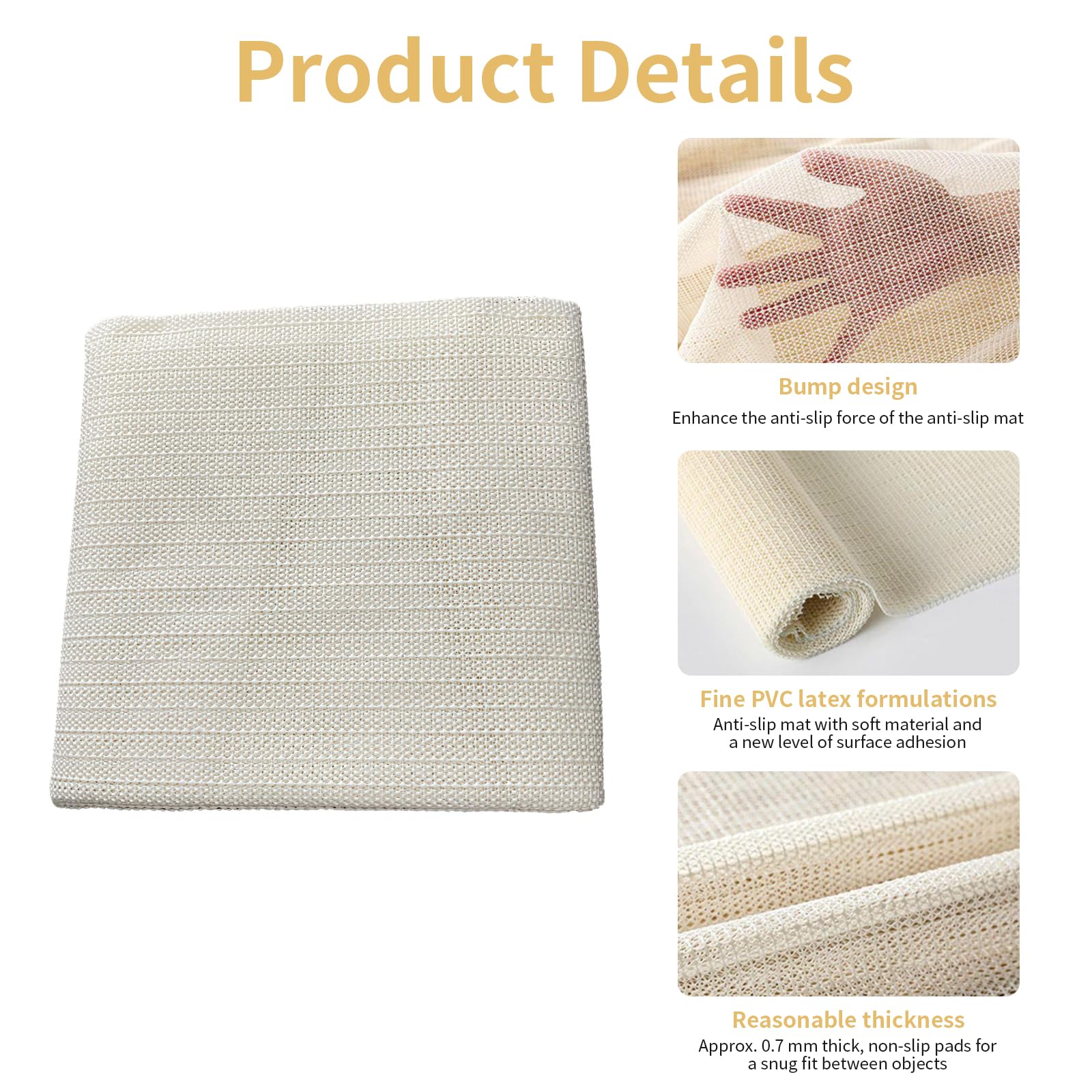 Teppich-Unterlage 100x150cm - Rutschfest & Zuschneidbar