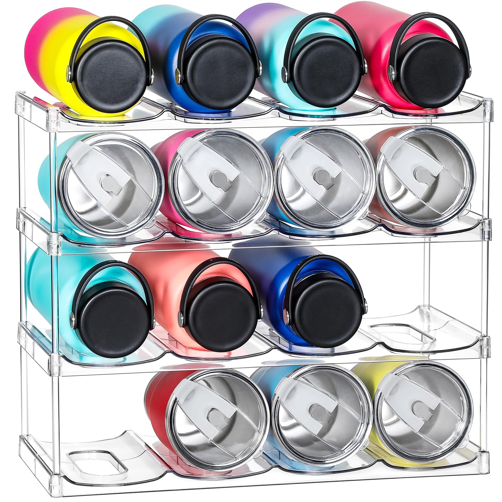 Amazon.com: LARGER Compartment - 4 Tier Stackable Water Bottle
