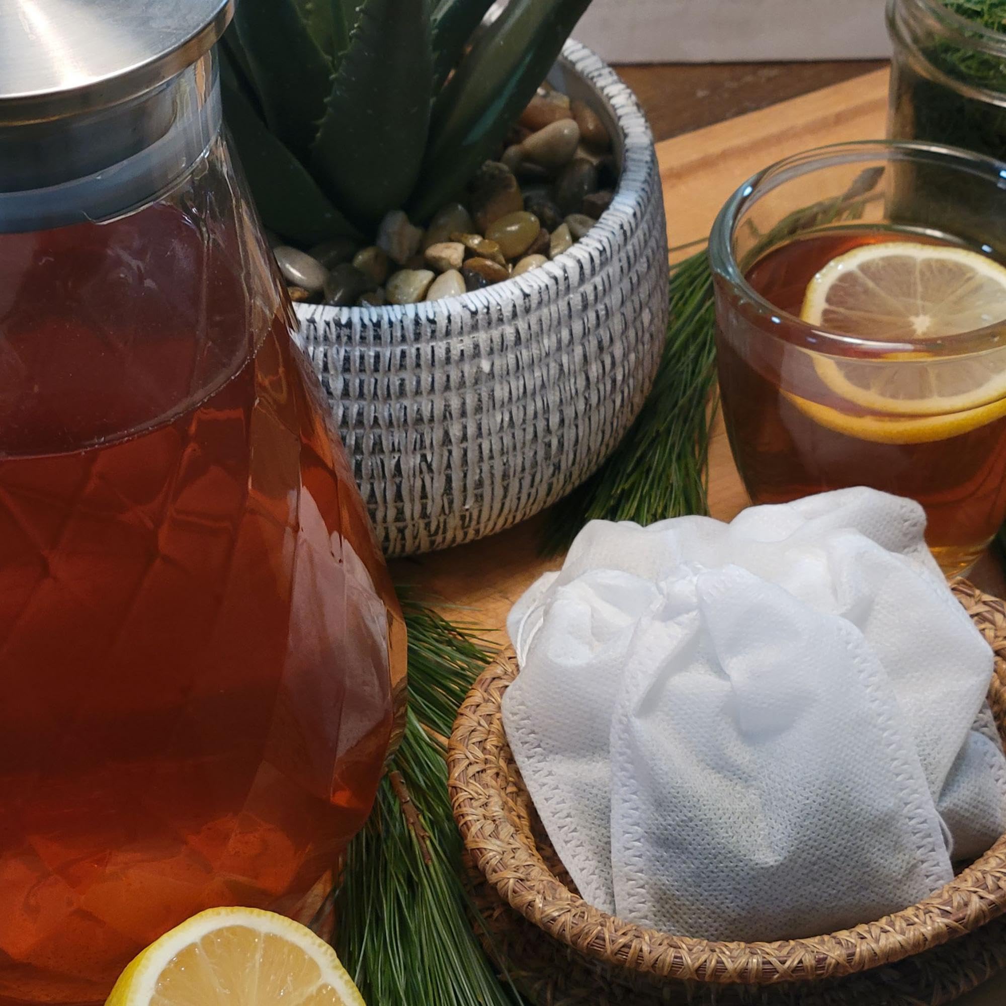 Pine Needle Tea | Spike Protein Defense | USA Farm Fresh | Organic White Pine | Antioxidants + Quercetin + Shikimic Acid | Immune Boosting | 30 Bags