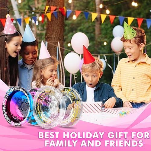 Miniatura 13 de YOYOSTUDIO X0312 Responsive Yoyo (negro) + Yoyo de plástico P1 (degradado azul púrpura)