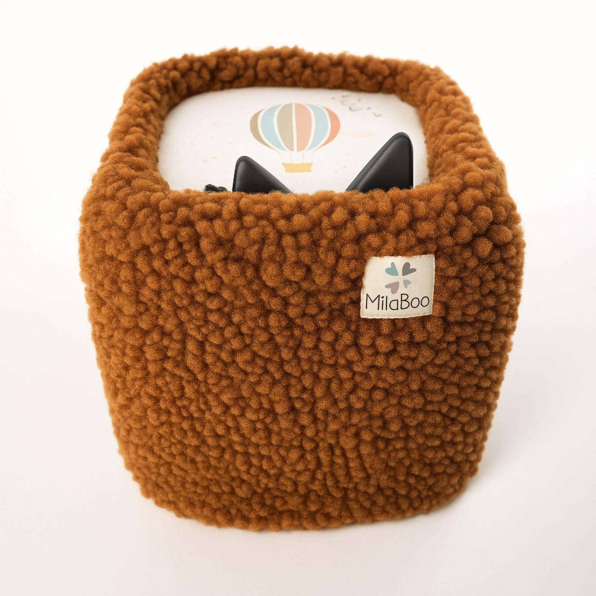 Milaboo Teddybezug für Toniebox 1 & 2 – Weicher Stoffbezug mit Gummizug, passgenaue Schutzhülle gegen Staub & Kratzer